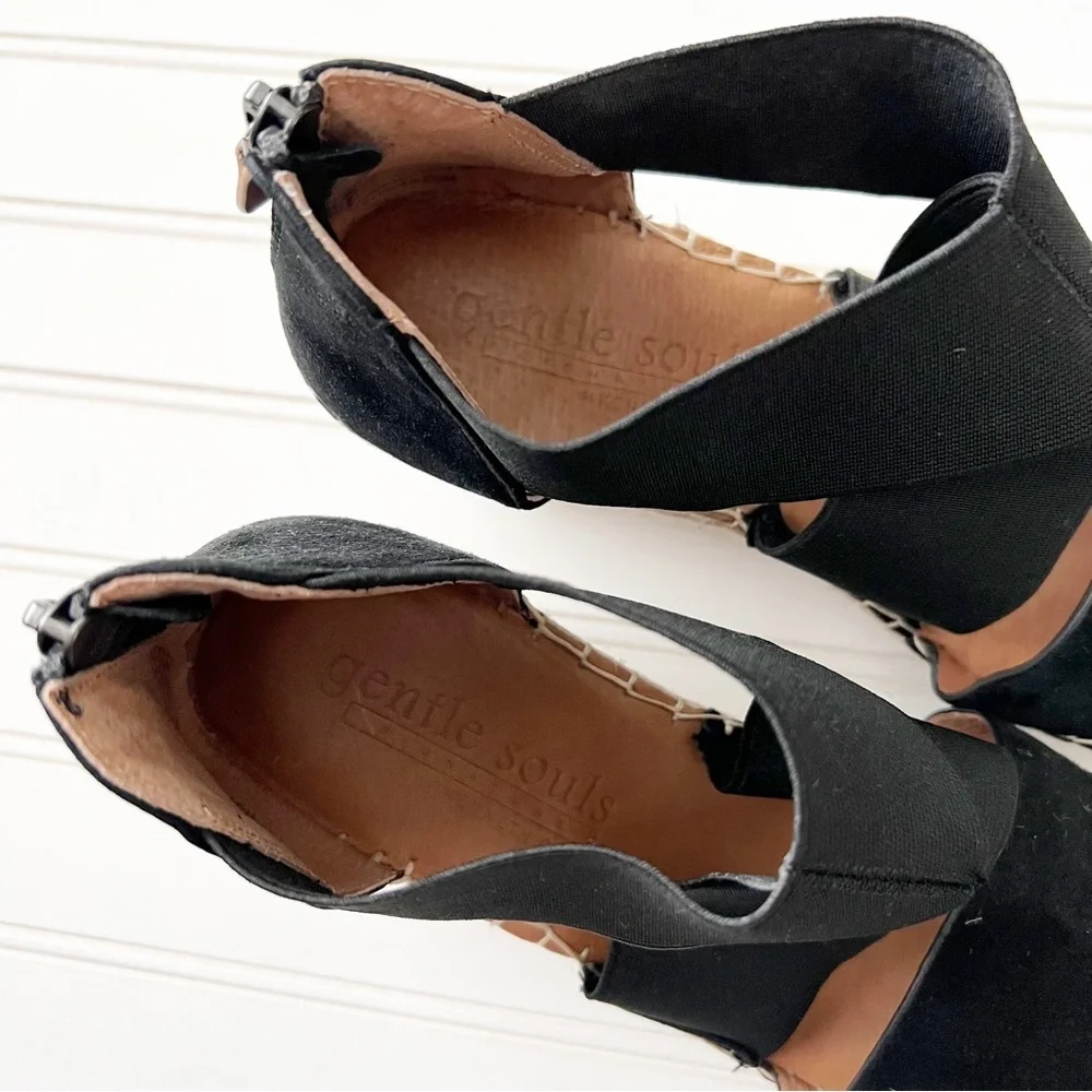 Gentle Souls Size 9.5 Colleen Espadrille Wedge Sandal